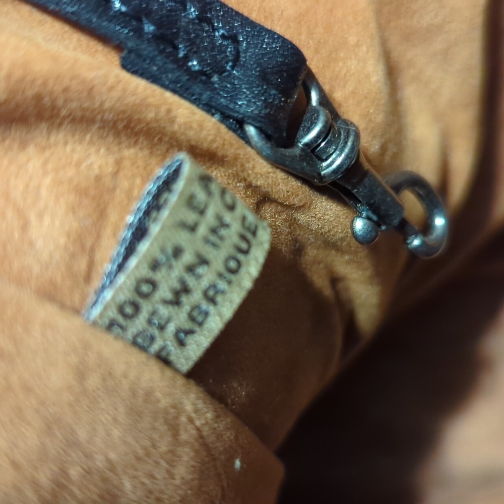 Black leather Patricia Nash Zancona tote bag purse - Picture 14 of 15